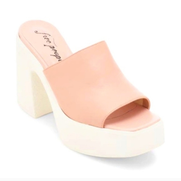 Free People Zoe Women's Platform Slide Sandal  Natural Size EUR39/ US9 - Picture 2 of 12